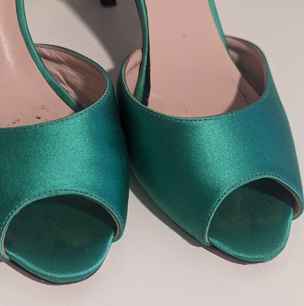 ✨Host Pick!✨Kate Spade Satin Peep Toe Stilleto Heels - Picture 8 of 14